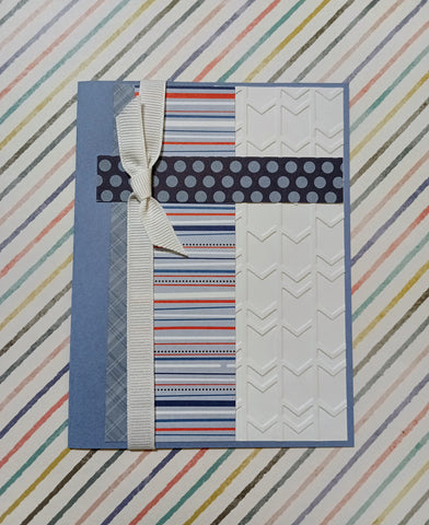 Scrap Layered Card w/ Bow