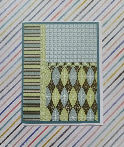 Blue Green Card Scrap Card 4