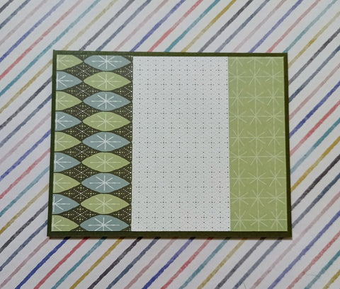 Blue Green Card Scrap Card 2