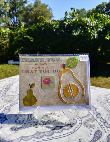 Thank You with Pear Shape