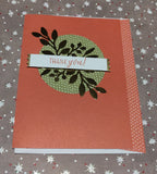 Orange Floral with Gold Foil Accents