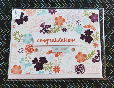 Congratulations Multicolor Floral