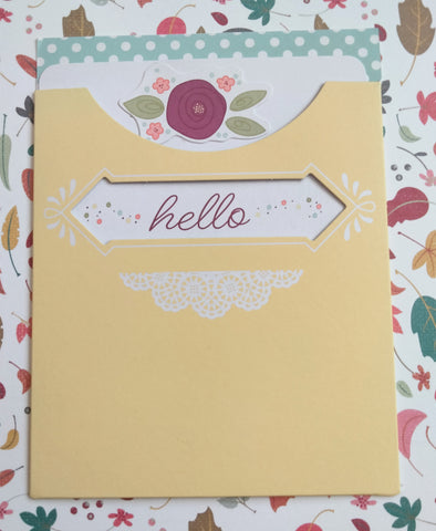 Floral Pocket Hello